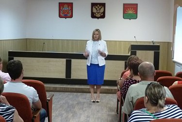 На встрече с жителями Шарлыка