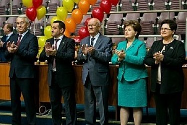 Ольга Хромушина приветствовала участников спартакиады «Спортивное долголетие»