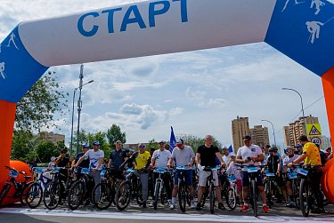 В Оренбурге состоялся традиционный заезд велосипедистов