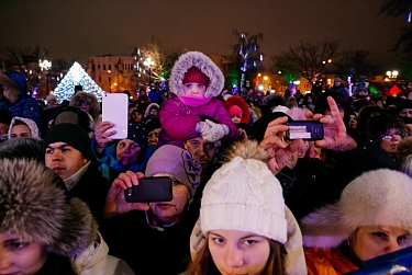 Открытие главного символа Нового года