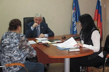 На приеме у Евгения Сусоева