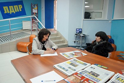 Оксана Набатчикова провела личный прием