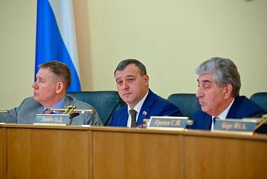 На заседании Законодательного Собрания 