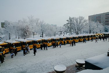 Обновлен школьный автобусный парк региона 