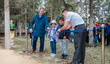 В Переволоцком районе появилась детская спортивная площадка
