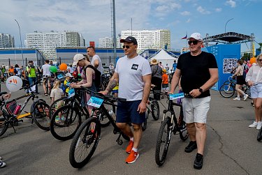 В Оренбурге состоялся традиционный заезд велосипедистов