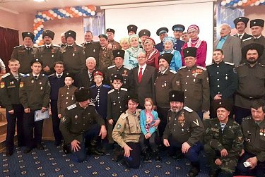 Сергей Романенко поздравил казачью организацию «Рубеж»