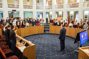 Открытый урок ведет Александр Куниловский