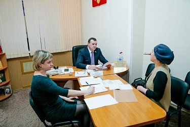 На приеме у Олега Димова