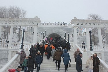В областном центре торжественно открыли спуск к реке Урал